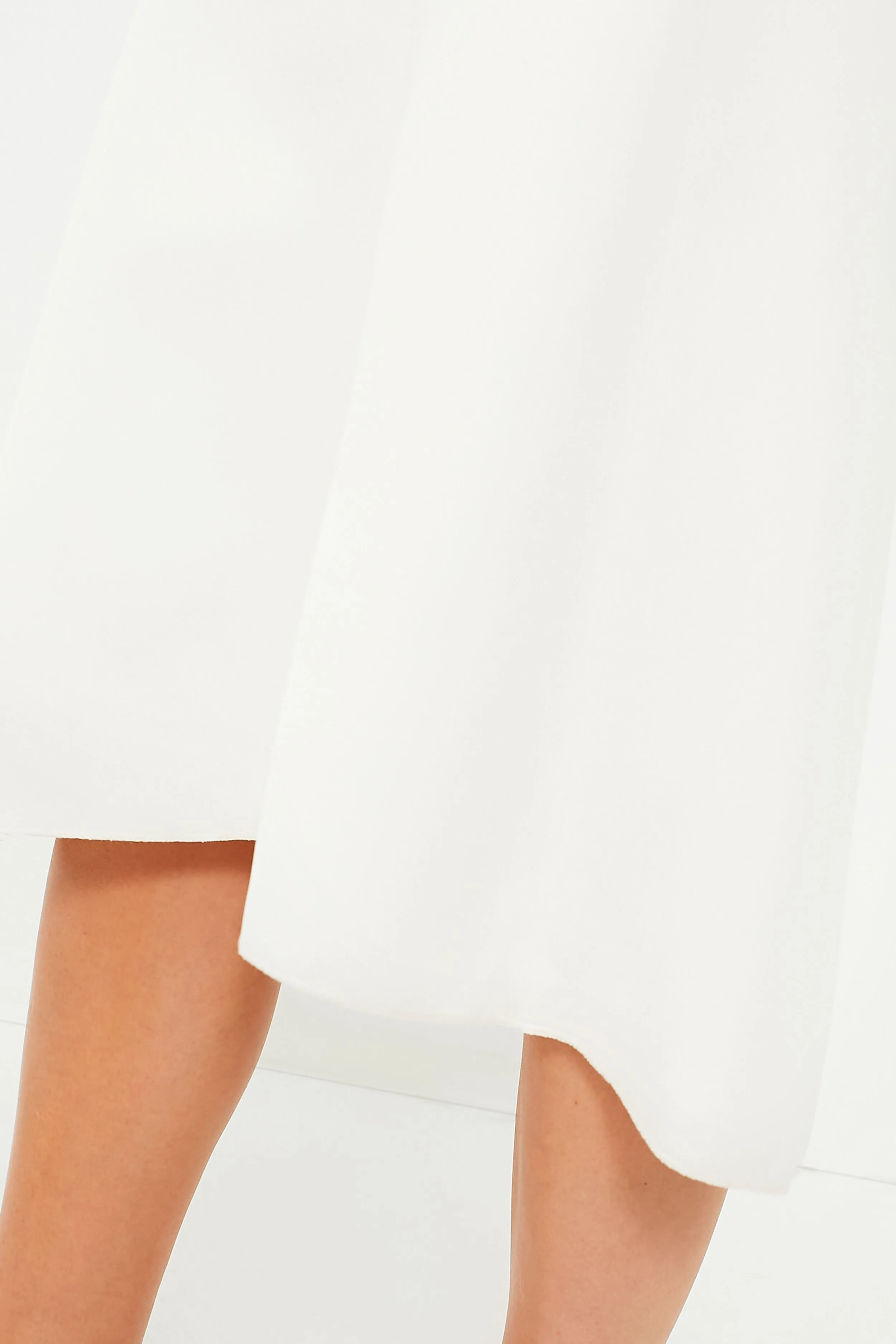 Wool White Arona Skirt