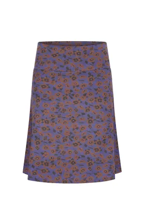 Zilch Flower Bed Blue Wide Skirt