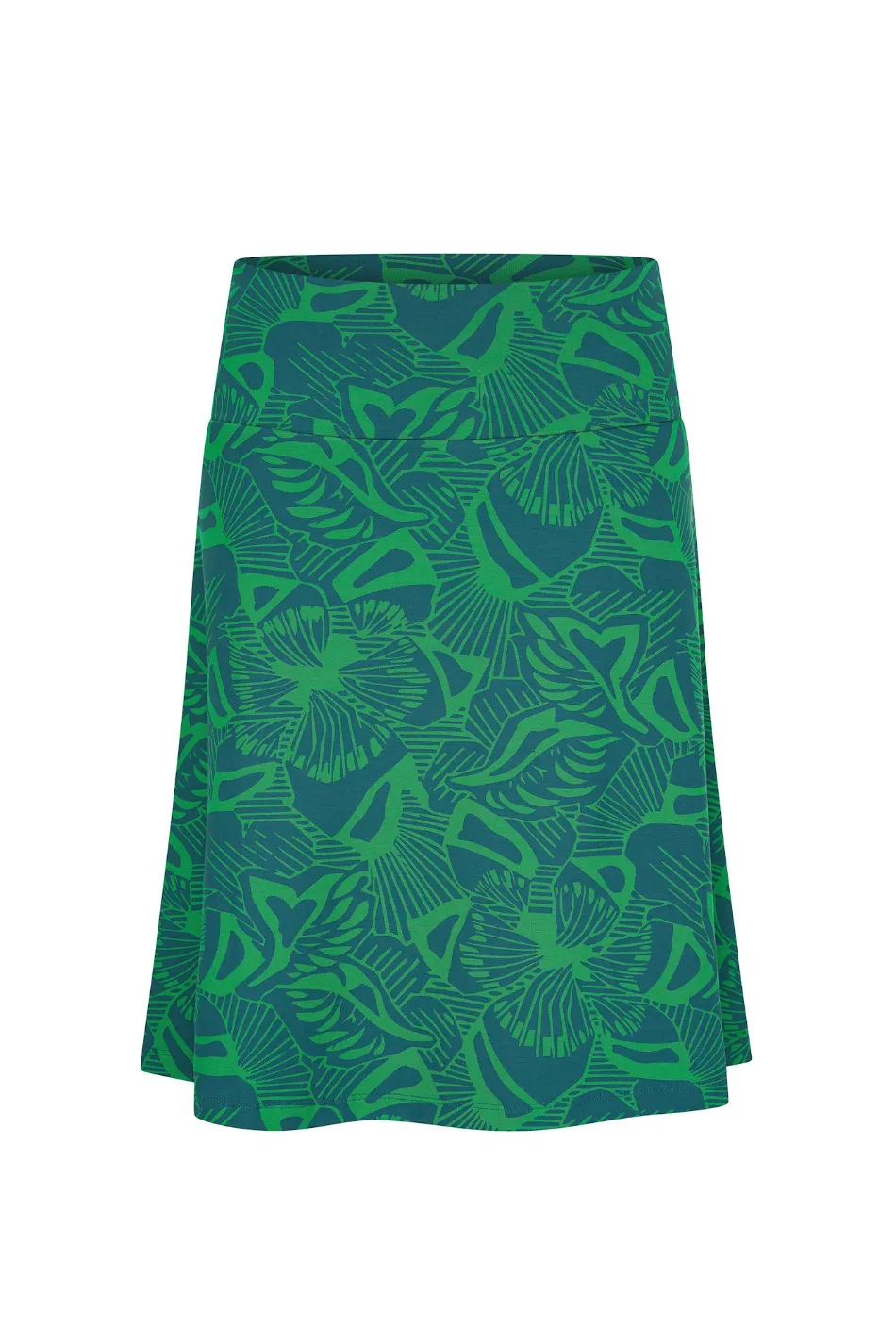 Zilch Woodcut Everglade Wide Skirt